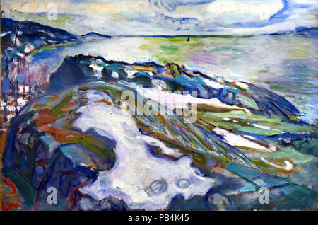Paesaggio invernale 1915 Edvard Munch 1863-1944 Norvegia Norwegian Foto Stock