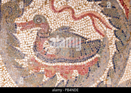 Sicilia Italia Piazza Amerina Villa Romana del Casale Villa Romana del patrimonio mondiale Unesco 3rd/iv secolo mosaici pavimentali peristilio ovale Xystus Foto Stock