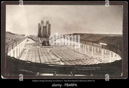 806 interno del Tabernacolo. Sarà sede 8.000 persone, C.R. Savage, foto. Foto Stock