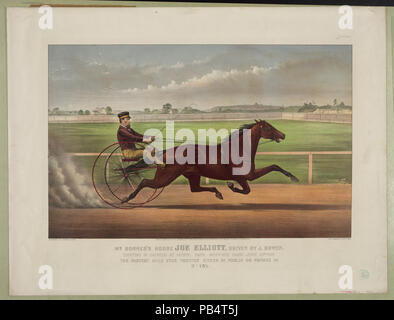 1064 il sig. Bonner cavallo di Joe Elliott, pilotato da J. Bowen- trottare nel cablaggio di Mystic Park, Medford, messa. 28 giugno 1872 LCCN2002710593 Foto Stock