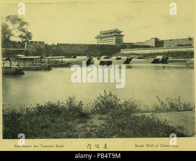. Inglese: vecchia foto dalla Cina 1900-1903, vedere il nome del file per il dettaglio. tra circa 1900 e circa 1903 1553 Parete Sud della città Tartara Foto Stock