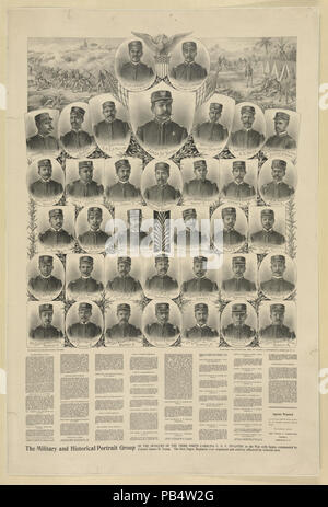 1656 militari e ritratto storico gruppo LCCN2003656903 Foto Stock