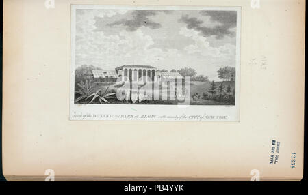 1815 Vista del giardino botanico a Elgin in prossimità della città di New York (NYPL ADE-255836-430859) Foto Stock