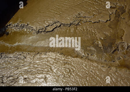 Il fango Watchet harbour con la bassa marea. Foto Stock