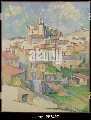 Gardanne. Artista: Paul Cézanne (francese, Aix-en-Provence 1839-1906 Aix-en-Provence). Dimensioni: 31 1/2 x 25 1/4 in. (80 x 64,1 cm). Data: 1885-86. Questa è una delle tre viste di Gardanne, una città di collina vicino a Aix-en-Provence dove Cézanne lavorato dall'estate del 1885 attraverso la primavera del 1886. Il campanile della chiesa locale di corone il cluster di colore rosso con tetti di edifici che animano il terreno inclinato. Sfaccettata e geometriche, strutture anticipare i primi anni del XX secolo-cubismo. Museo: Metropolitan Museum of Art di New York, Stati Uniti d'America. Foto Stock