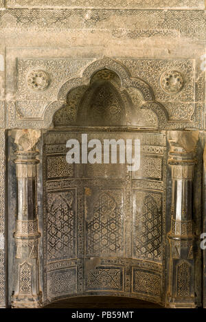 Decorazione di Adina moschea, Pandua, West Bengal, India Foto Stock