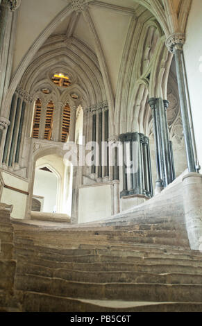 Archi presso la Cattedrale di Wells Foto Stock