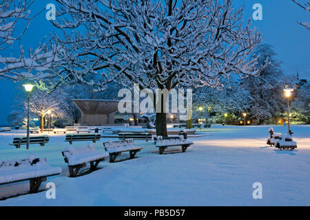 La Svizzera, Vaud e di Vaud, vue de Vevey, neige, Schnee, neve hiver, inverno, *** Caption locale *** Svizzera, Vaud, , vue de Vevey, neige, , neve, Foto Stock