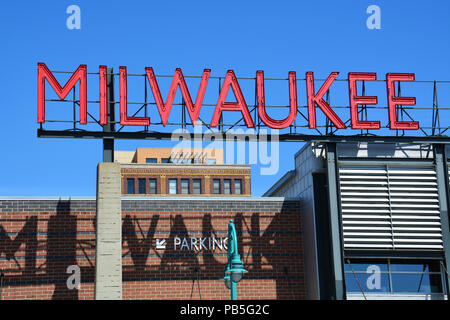 Con una popolazione di poco meno di 600.000 Milwaukee è la più grande città dello stato del Wisconsin e di uno dei più grandi nel midwestern Stati Uniti Foto Stock