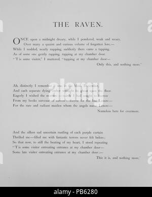 Il corvo. Artista: Gustave Doré (francese, Strasburgo 1832-1883 Paris). Autore: Scritto da Edgar Allan Poe (American, Boston, Massachusetts 1809-1849 Baltimore, Maryland); commenti da Edmund Clarence Stedman (American, 1833-1908). Dimensioni: complessivo: 19 11/16 x 13 9/16 x 3/4 in. (50 x 34,5 x 1,9 cm). Editore: Harper & Brothers (American, New York). Data: 1884. Museo: Metropolitan Museum of Art di New York, Stati Uniti d'America. Foto Stock