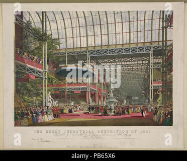 1641 La grande esposizione industriale di 1851. La piastra 1. L'inaugurazione LCCN2003665157 Foto Stock