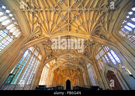 Scuola di divinità, biblioteca Bodleian, Broad Street, Oxford, Cottswolds, sud-est dell' Inghilterra, Regno Unito Foto Stock