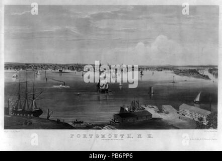 1220 Portsmouth, N.H. dal Navy Yard, Kittery ME. 1854 LCCN2003653291 Foto Stock