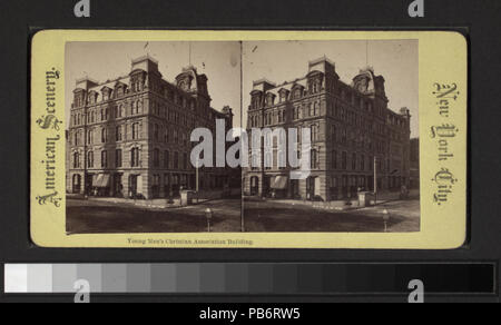 1879 giovani uomini dell Associazione Cristiana edificio (NYPL B11708058-G91F203 005F) Foto Stock