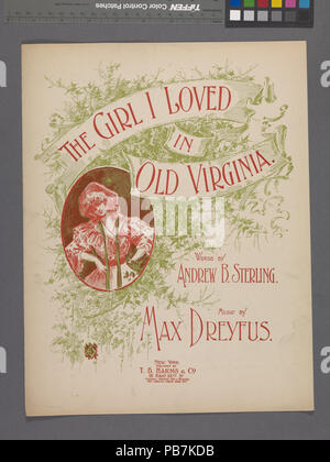 1637 La ragazza che ho amato nella vecchia Virginia (NYPL ADE-608789-1256180) Foto Stock