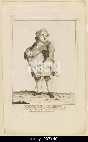 1802 Specialità di carne di cervo e di Claret, o suor Humpy. Haunch, Bart. di Glutton Hall-LCCN2006685173 Foto Stock