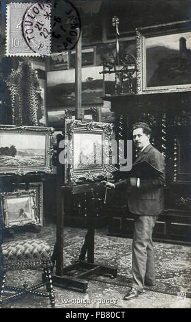 1856 William Didier-Pouget circa 1907 nel suo studio, 12 Boulevard de Clichy, Paris Foto Stock