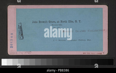 836 John Brown's grave a nord Isola d'Elba, N.Y (NYPL B11708219-G91F094 050B) Foto Stock