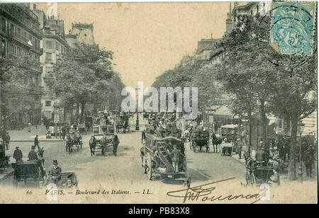 929 LL 66 - Parigi - Boulevard des Italiens Foto Stock