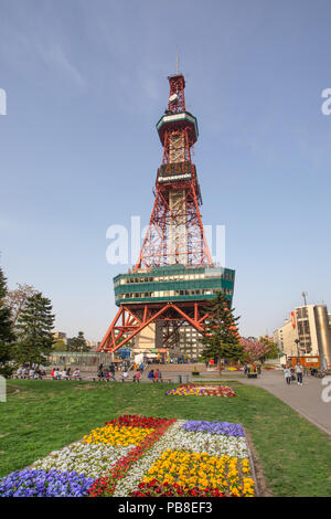 Giappone, città di Sapporo, Sapporo torre della TV Foto Stock