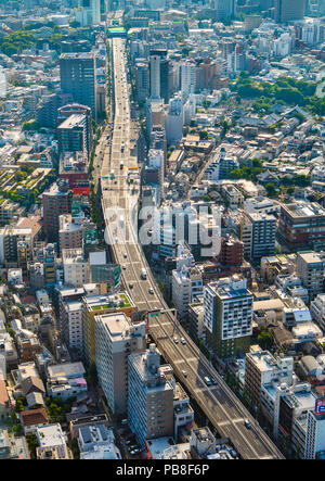 Giappone Tokyo City, Roppongi avenue, 246 road Foto Stock