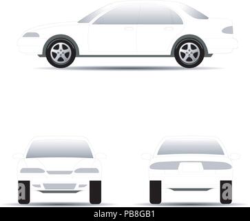 Illustrazione auto set. EPS vettoriali 10 Illustrazione Vettoriale