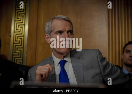 Luglio 25, 2018 - Washington, Distretto di Columbia, Stati Uniti - Il senatore Rob Portman (credito Immagine: © Douglas Christian via ZUMA filo) Foto Stock