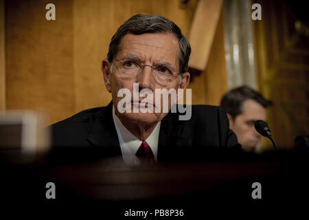 Luglio 25, 2018 - Washington, Distretto di Columbia, Stati Uniti - Il senatore John BARRASSO (credito Immagine: © Douglas Christian via ZUMA filo) Foto Stock