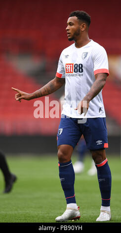 Ashton Gate, Bristol, Regno Unito. 27 Luglio, 2018. La pre stagione amichevole di calcio, Bristol City versus AFC Bournemouth; Giosuè re di AFC Bournemouth Credito: Azione Sport Plus/Alamy Live News Foto Stock