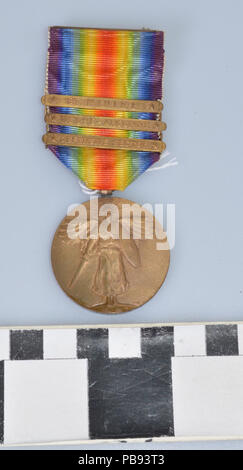 1871 La Prima Guerra Mondiale la vittoria della medaglia Sgt. Robert J. Walker Foto Stock