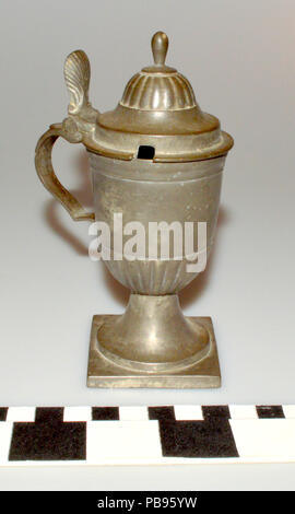 1020 metallo Pot di senape Foto Stock