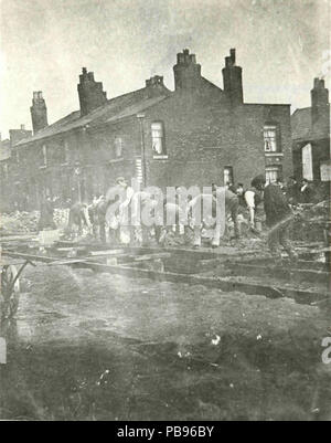 889 che stabilisce le linee di tram - Hazel Grove c.1904 Foto Stock