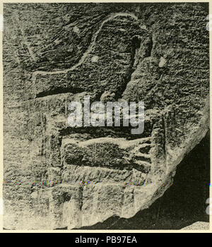 1171 parziale serekh Narmer da Abydos Foto Stock