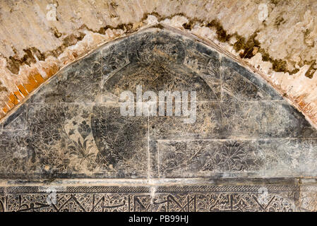 Decorazione di Adina moschea, Pandua, West Bengal, India Foto Stock