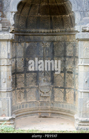 Decorazione di Adina moschea, Pandua, West Bengal, India Foto Stock