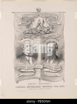 725 Grand Nazionale Repubblicano liberale banner per 1872 LCCN2003656592 Foto Stock