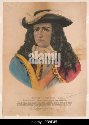 861 re Guglielmo III principe di Orange, nato il 4 novembre 1650, morì l 8 marzo 1701 LCCN2002707712 Foto Stock