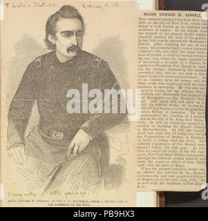 1728 Thomas Butler diari Gunn- Volume 18, pagina 141 (ritaglio di giornale) Foto Stock