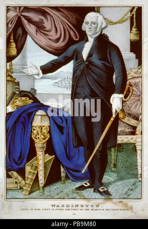1835 Washington- prima in guerra, prima in pace, e innanzitutto nei cuori dei suoi compatrioti LCCN2002698160 Foto Stock