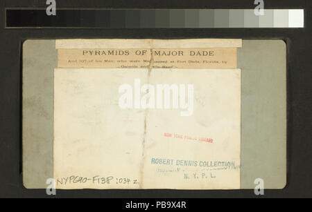 1238 Piramidi di grandi Dade e 107 dei suoi uomini, che furono massacrati a Fort Dade, Florida, per Osceola e la sua Band (NYPL B11707414-G90F138 034ZB) Foto Stock