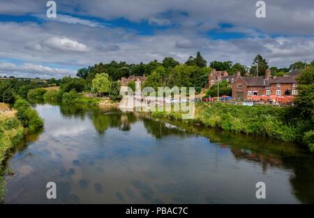 Arley superiore, sulle rive del fiume Severn, Worcestershire Foto Stock