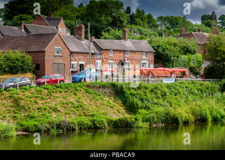 Arley superiore, sulle rive del fiume Severn, Worcestershire Foto Stock