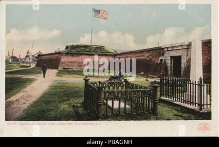 1143 Osceola la sua tomba, Fort Moultrie, Charleston S.C. (Bni 429660) Foto Stock