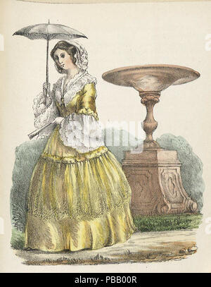 1052 Modejournal för alla snälla dockor 1858, illustrazione nr 4 Foto Stock