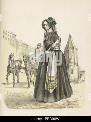 1052 Modejournal för alla snälla dockor 1858, illustrazione nr 5 Foto Stock