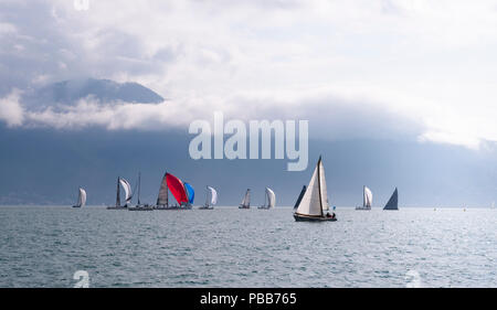 Barche a vela racing durante la Ilhabela Sailing Week Foto Stock