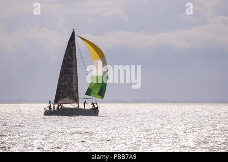 Barche a vela racing durante la Ilhabela Sailing Week Foto Stock