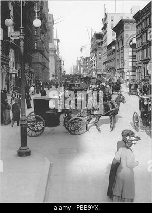 1122 NY street 1890 Foto Stock