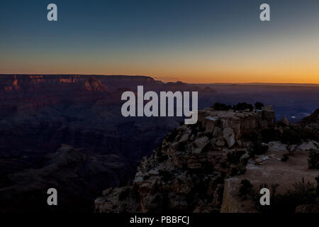Sunrise @ Moran Point, Grand Canyon NP Foto Stock