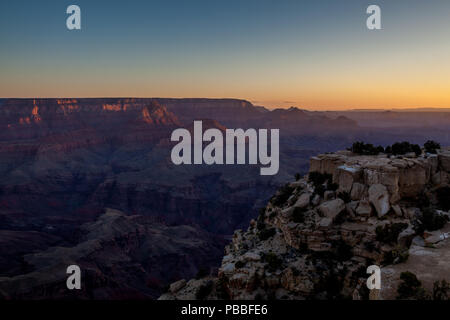 Sunrise @ Moran Point, Grand Canyon NP Foto Stock